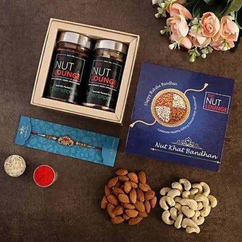 Devotional Rakhi & Dry Fruits Jars | Grocsy