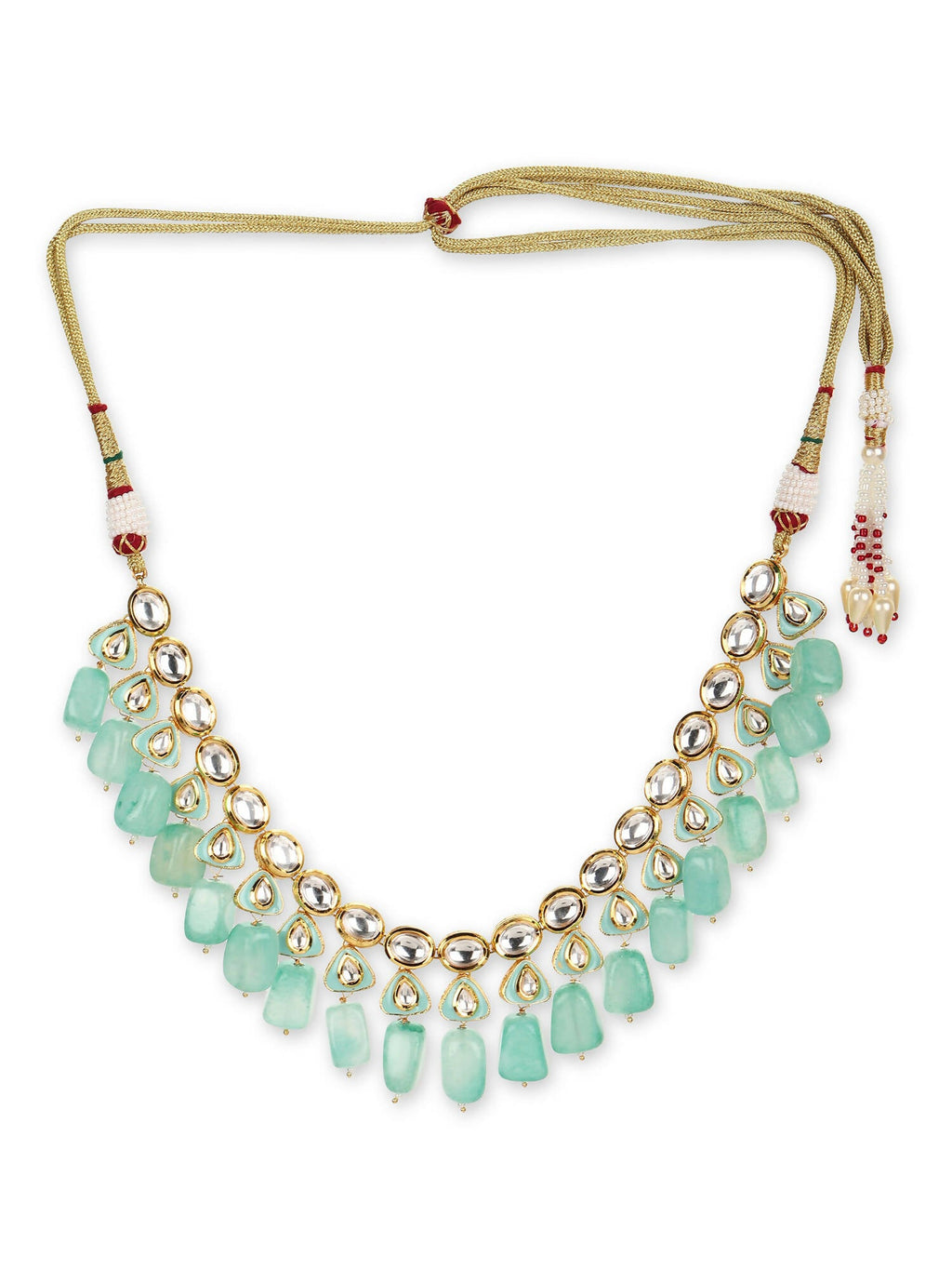 Women's Gold-Polished Necklace - Ruby Raang | Grocsy