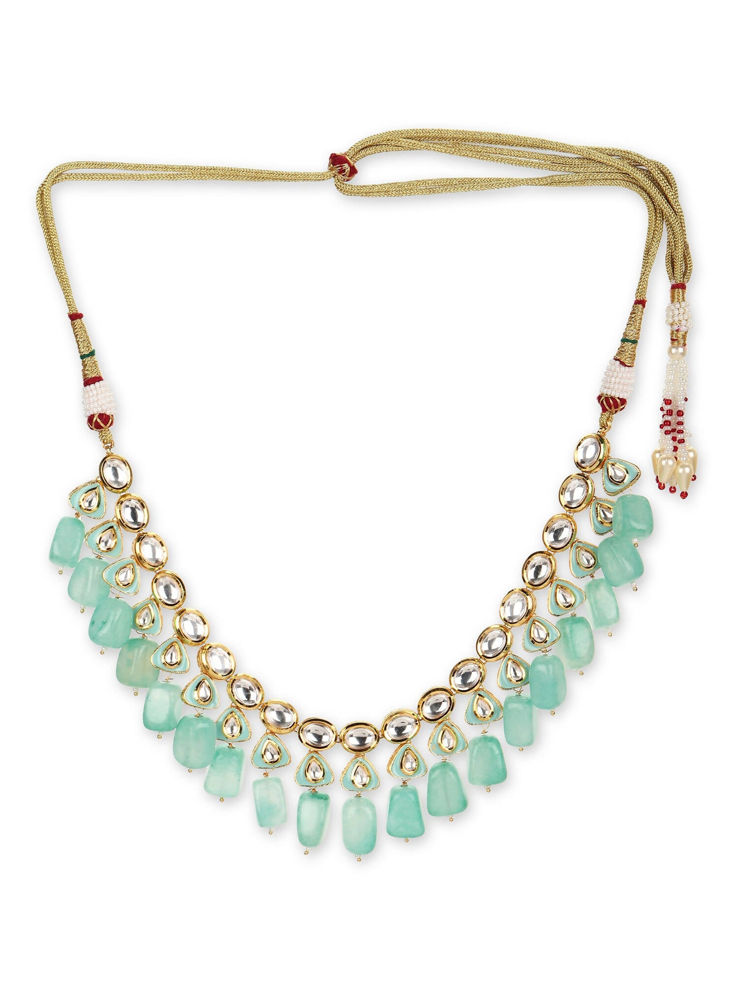 Women's Gold-Polished Necklace - Ruby Raang | Grocsy