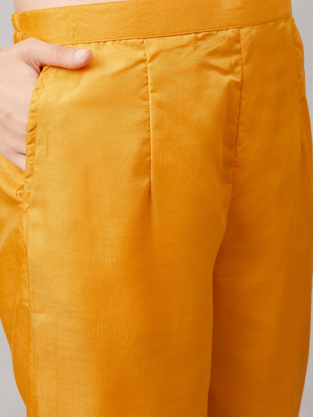 Yellow Organza Embroidered Kurta with Bottom & Dupatta - Salimar | Grocsy