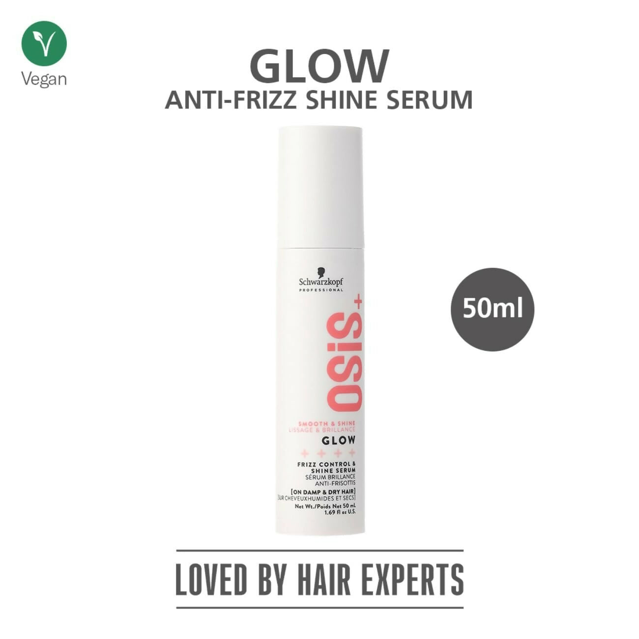 Schwarzkopf Professional OSiS+ Glow Anti-Frizz Shine Serum | Grocsy