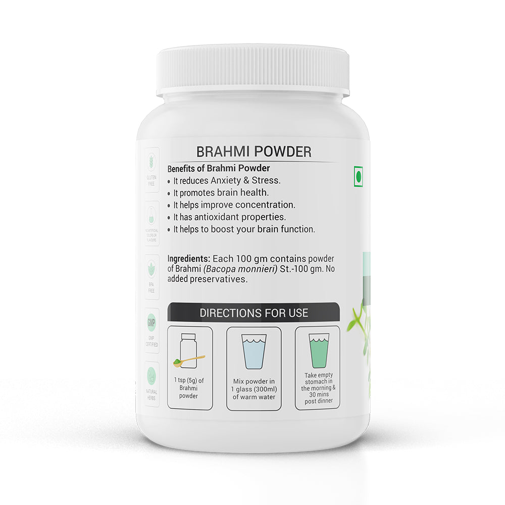 Krishna'S Herbal & Ayurveda Brahmi Powder | Grocsy