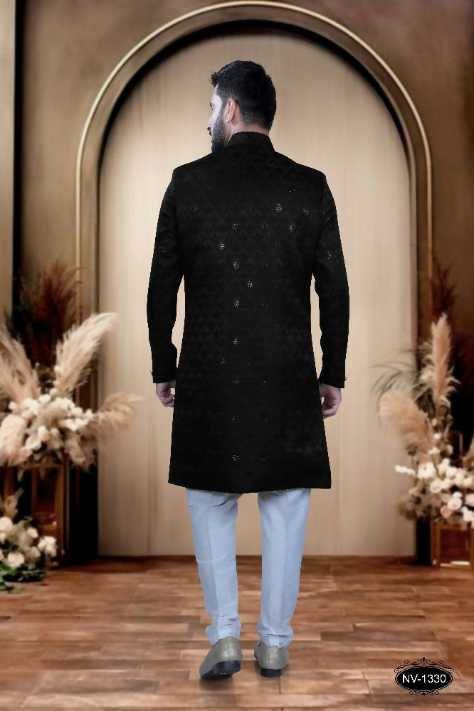 Joban Fashion Men's Black TR Kurta with Pyjama | Grocsy