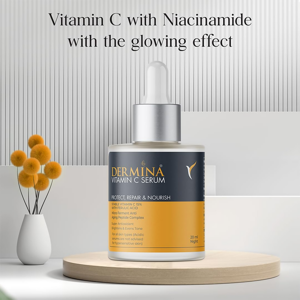 DERMINA Skin-brightening Vit C Serum – Protect, Repair, and Nourish | Grocsy