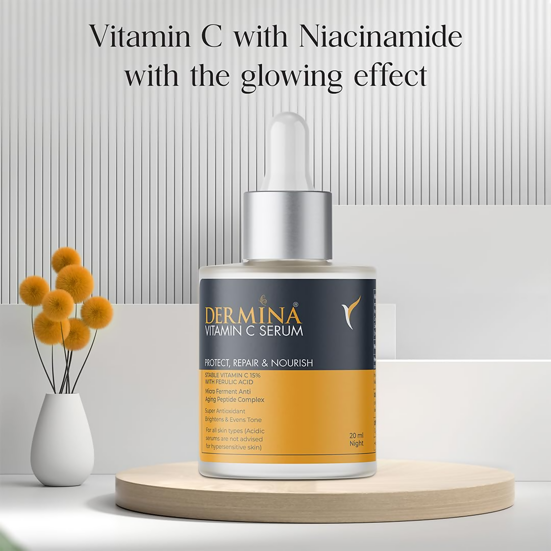 DERMINA Skin-brightening Vit C Serum – Protect, Repair, and Nourish | Grocsy