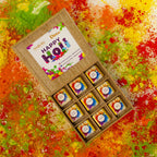 Dibha Happy Holi Premium Box Of 9 Chocolates | Grocsy