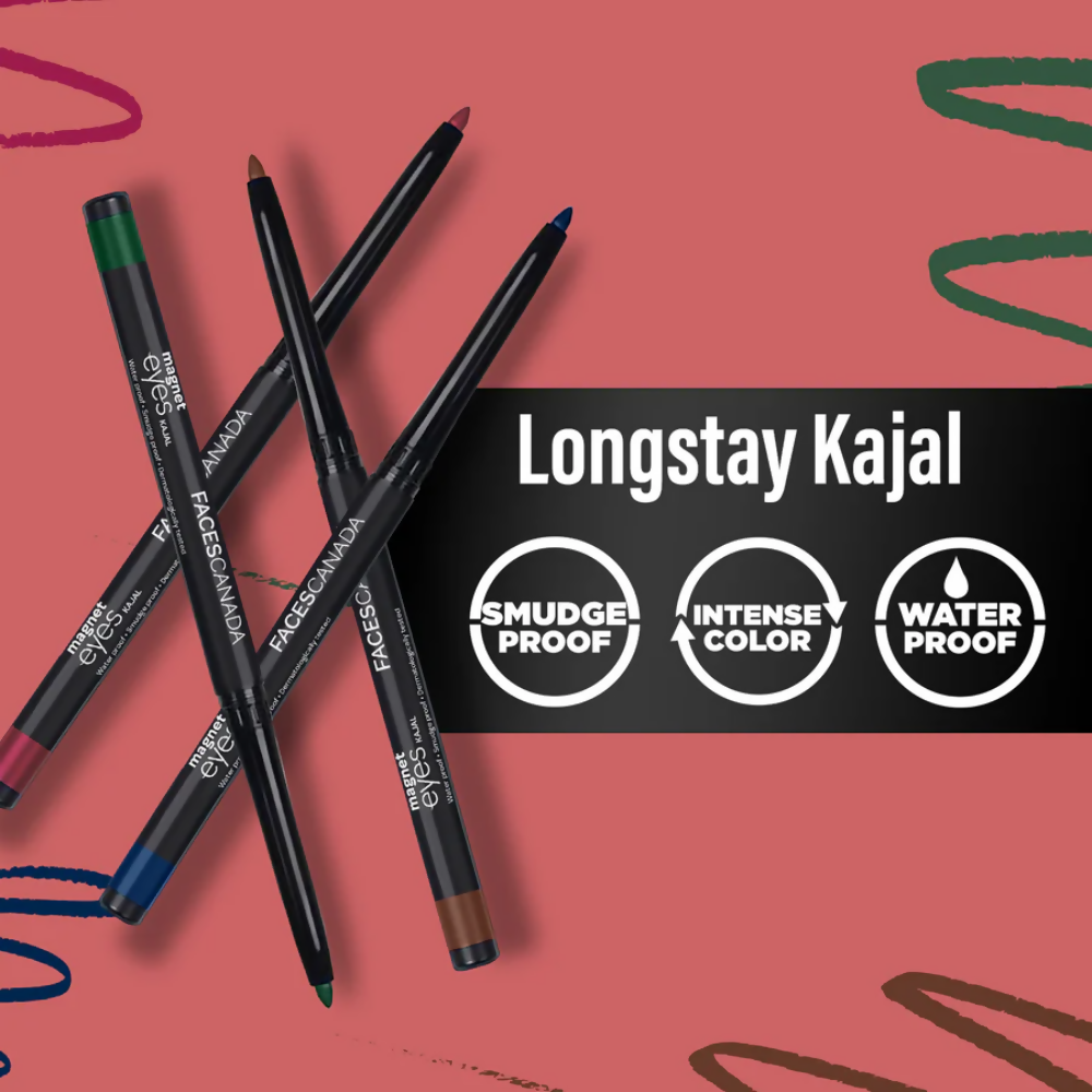 Faces Canada Magneteyes Color Kajal - Burgundy Love 04 | Grocsy