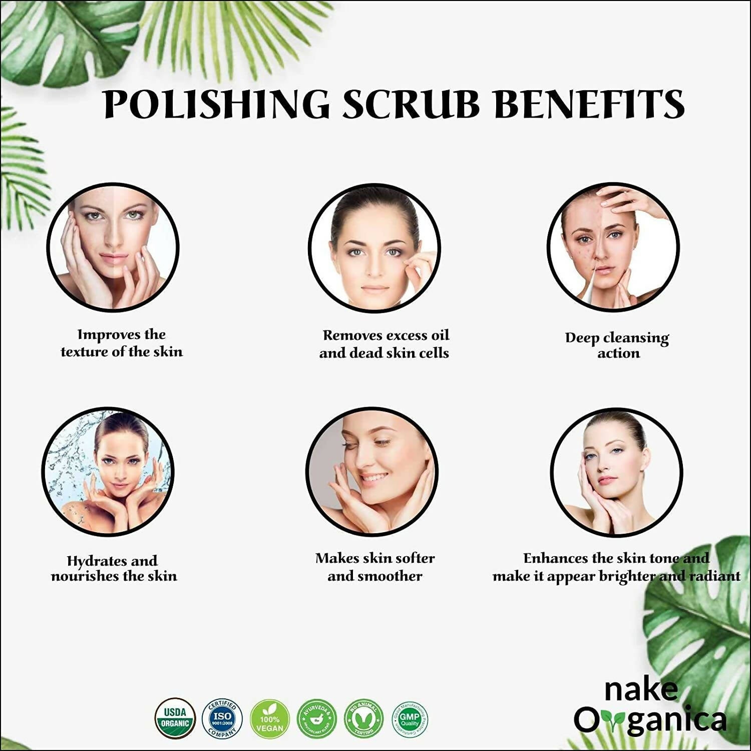 Nake Organica Turmeric Polishing Scrub | Grocsy