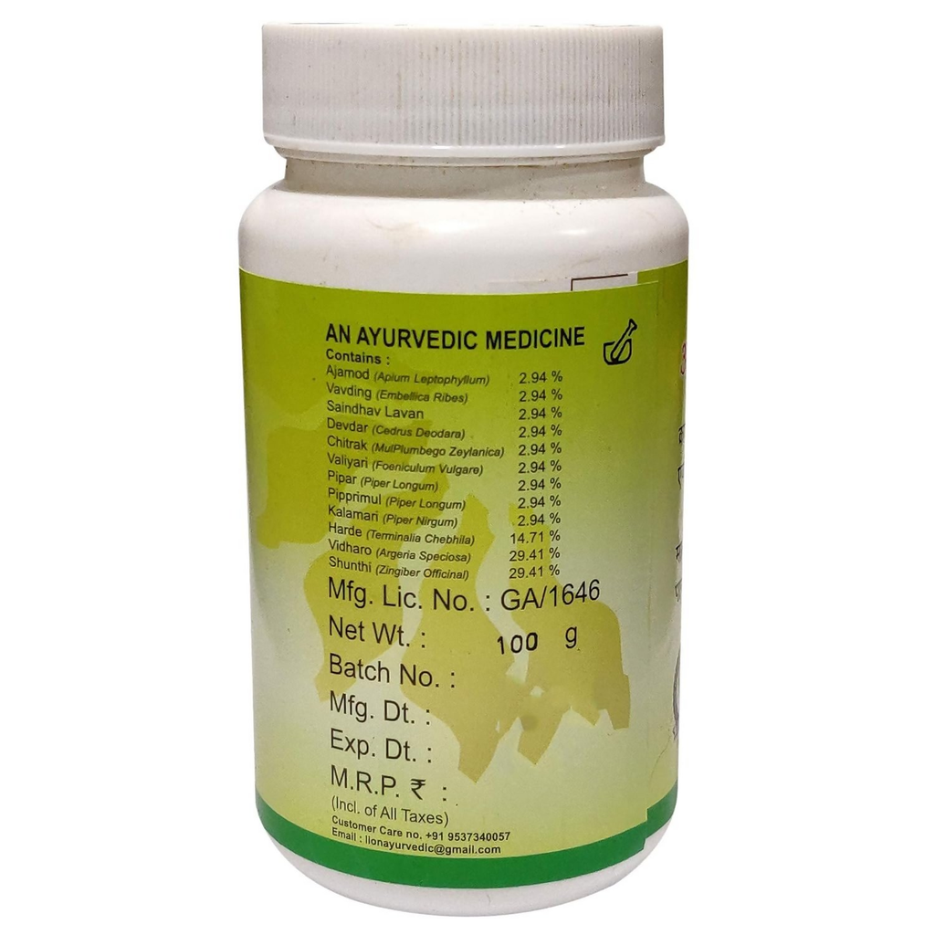 Lion Ayurveda Ajmodadi Churna | Grocsy