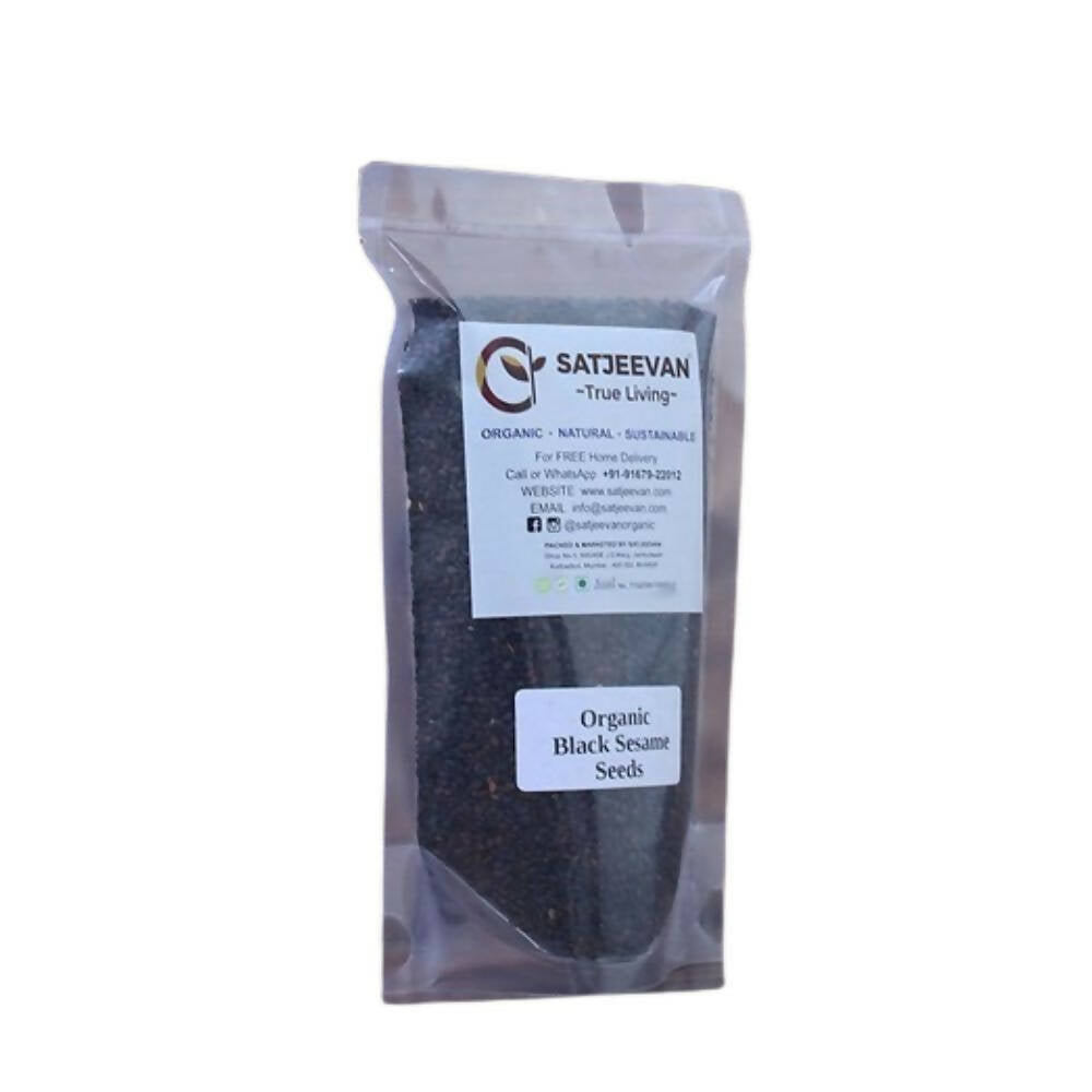 Satjeevan Organic Black Sesame Seeds | Grocsy