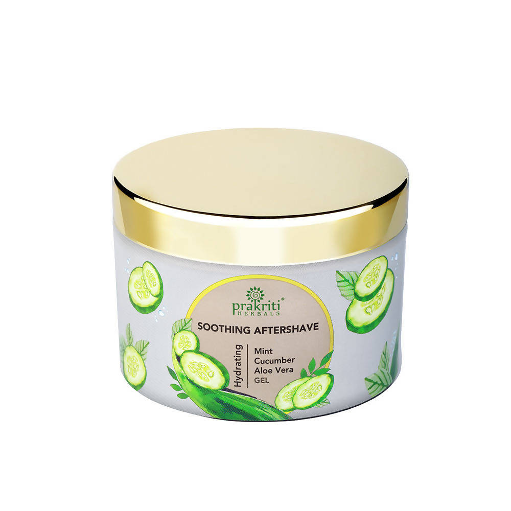 Prakriti Herbals Soothing Aftershave Mint Cucumber Aloe Vera Gel | Grocsy