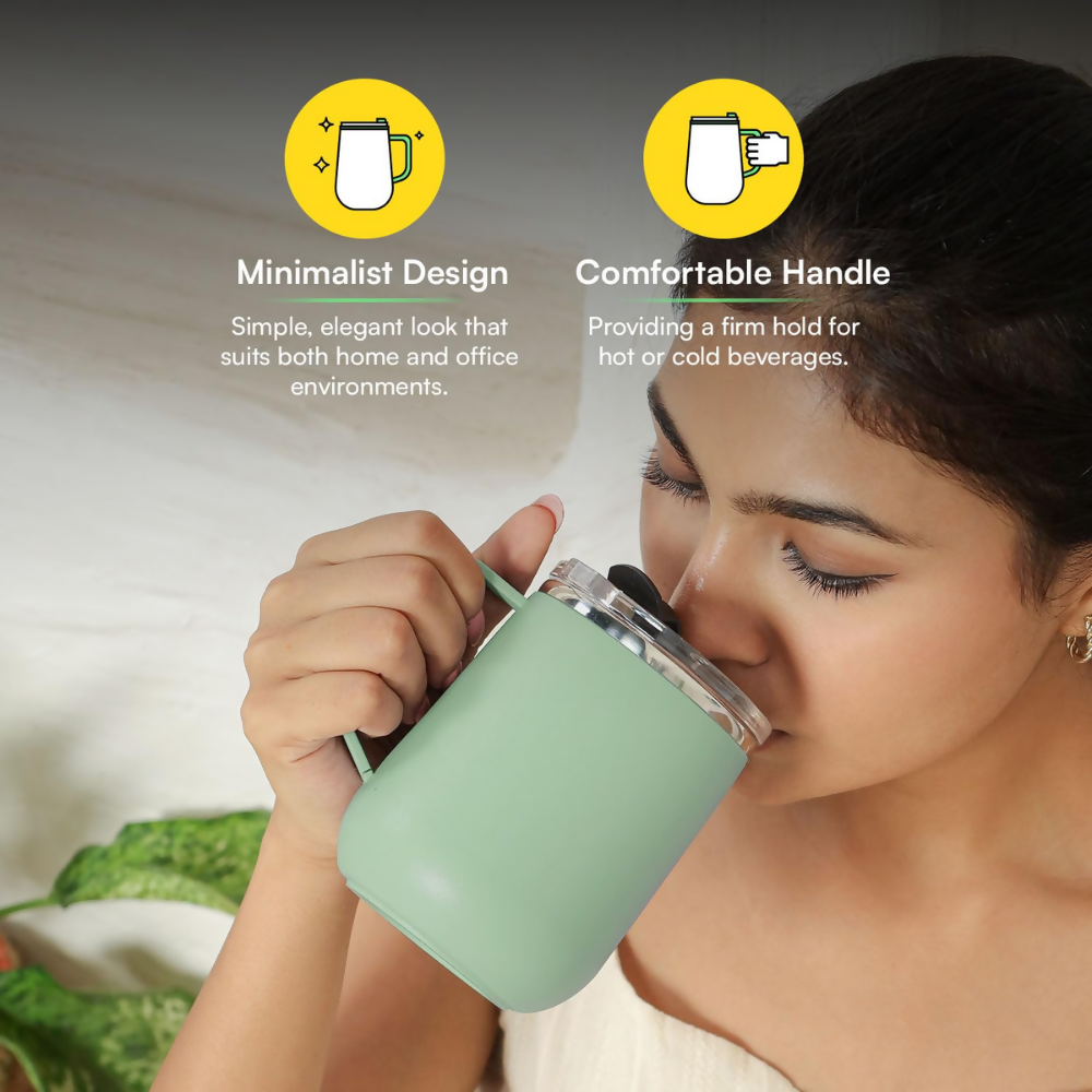 Udyan Tea Stainless Steel Insulated Mug - Mint Green | Grocsy