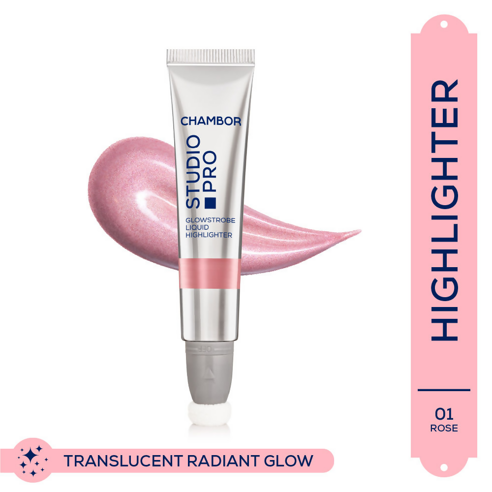 Chambor Studio Pro Glowstrobe Liquid Highlighter - Rose | Grocsy