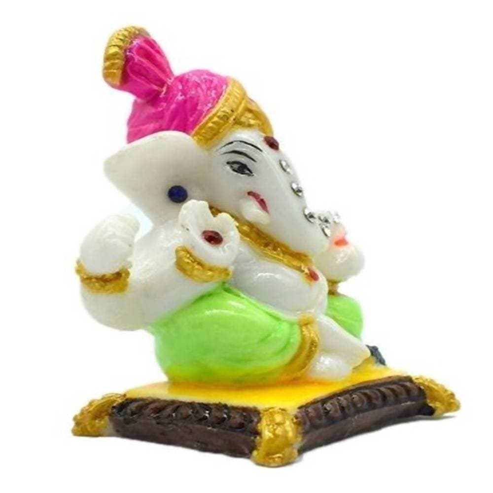 Puja N Pujari Lord Pagadi Ganesh Idol For Home Decor | Grocsy
