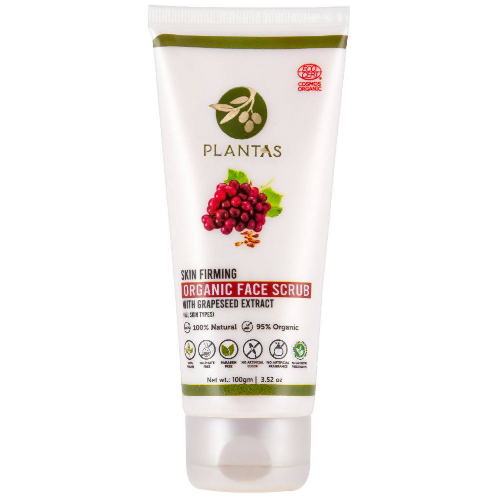 Plantas Skin Firming Organic Face Scrub | Grocsy