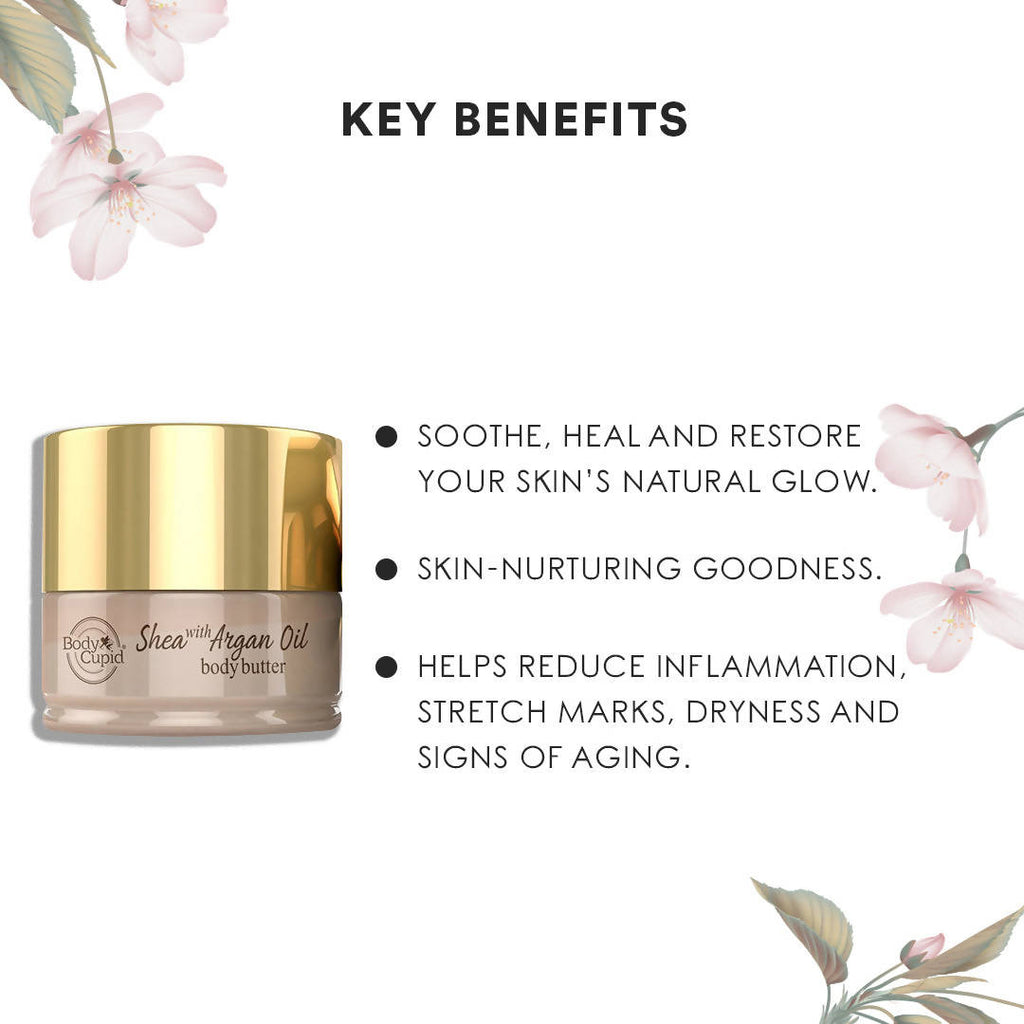 Body Cupid Shea with Argan Oil Body Butter | Grocsy
