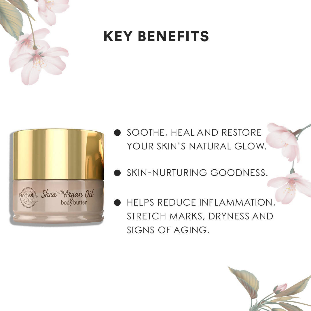 Body Cupid Shea with Argan Oil Body Butter | Grocsy