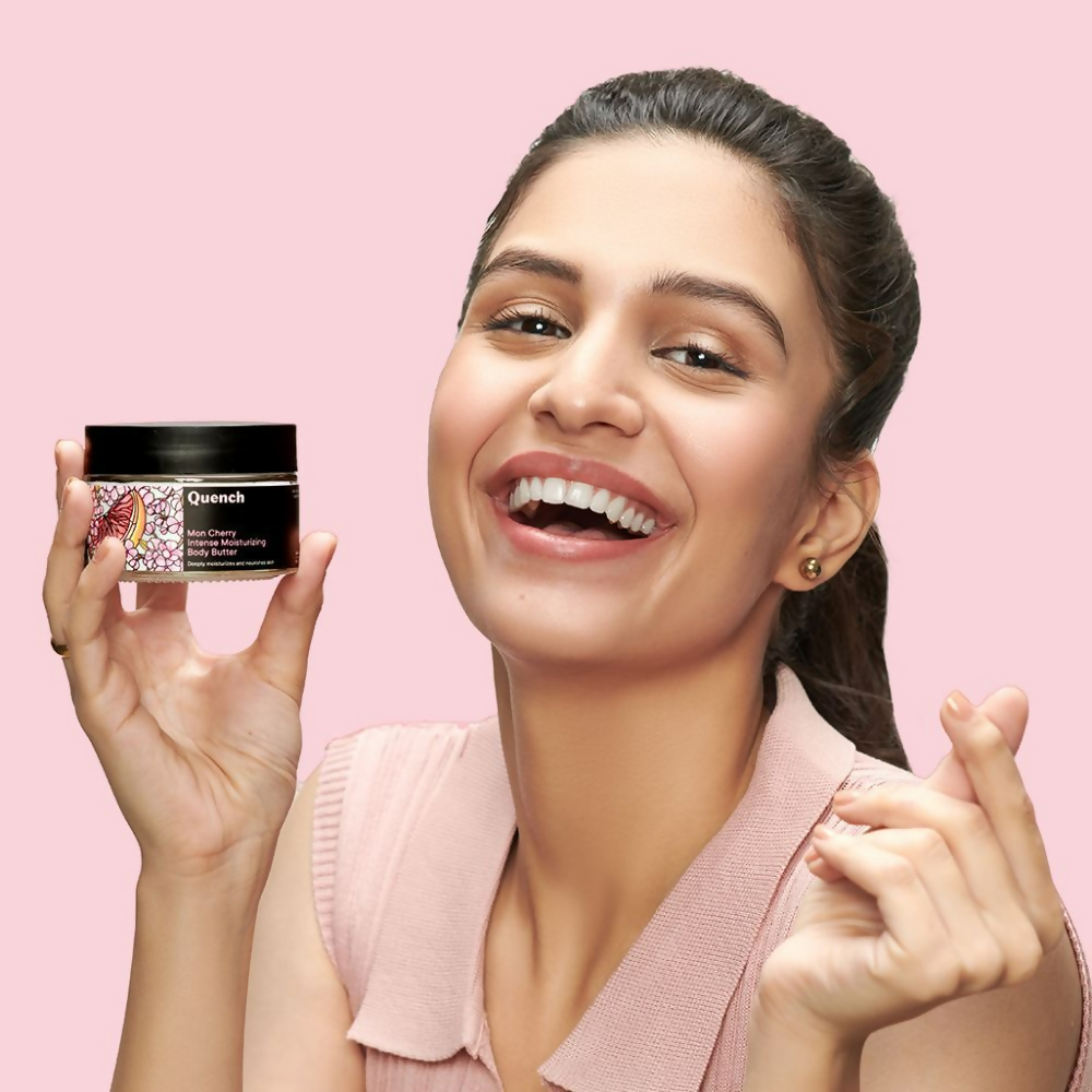 Quench Moisturizing Body Butter with Cherry Blossom Repairs Dry Damaged Skin | Grocsy