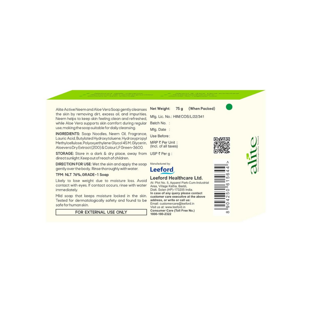 Alite Neem & Aloe Vera Soap for Gentle Daily Cleansing | Grocsy
