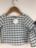 Pink Cow Fashions Box Printed Top With Bow | Grocsy