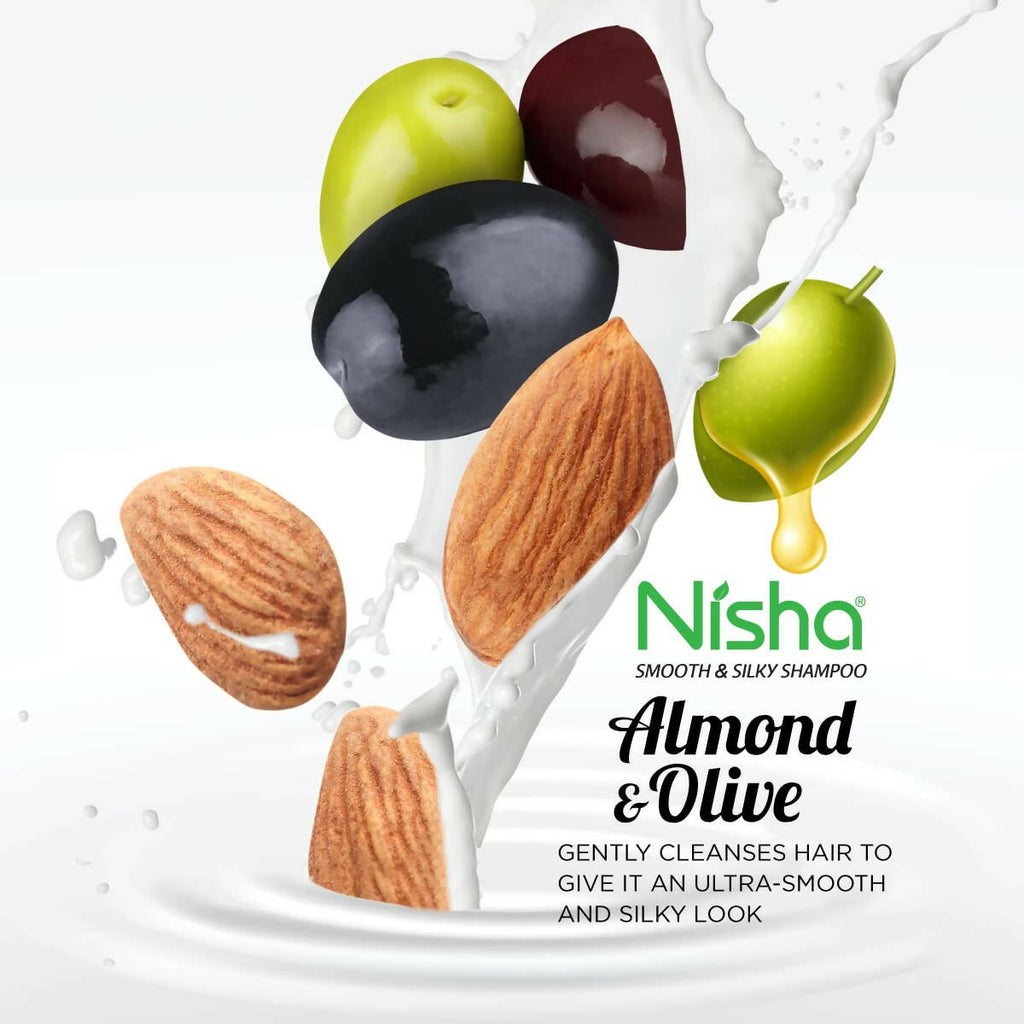 Nisha Smooth Naturally Soft Silky Hair Shampoo | Grocsy