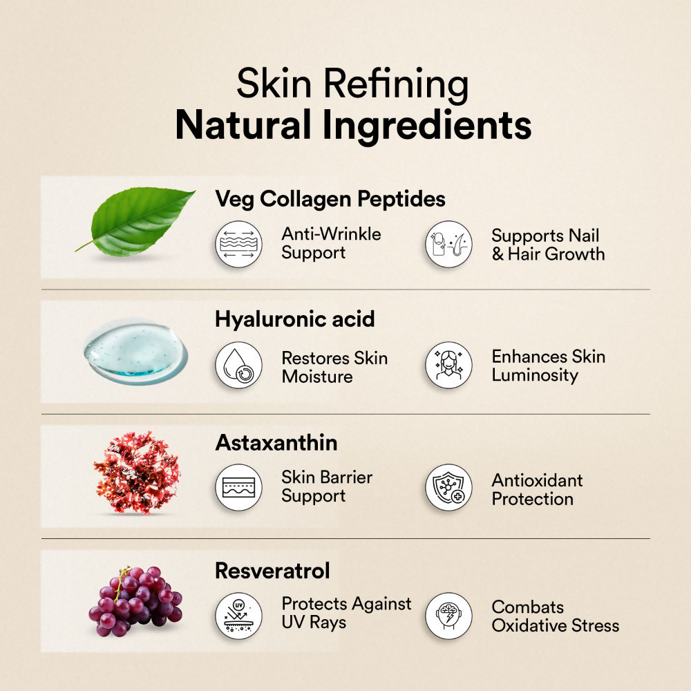 Wellbeing Nutrition Vegan Pro Collagen Hyaluronic Acid Skin & Hair Mixed Berries Flavour | Grocsy
