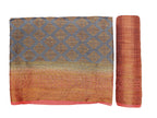 Mimosa Women's Patola Art Silk Grey Saree | Grocsy