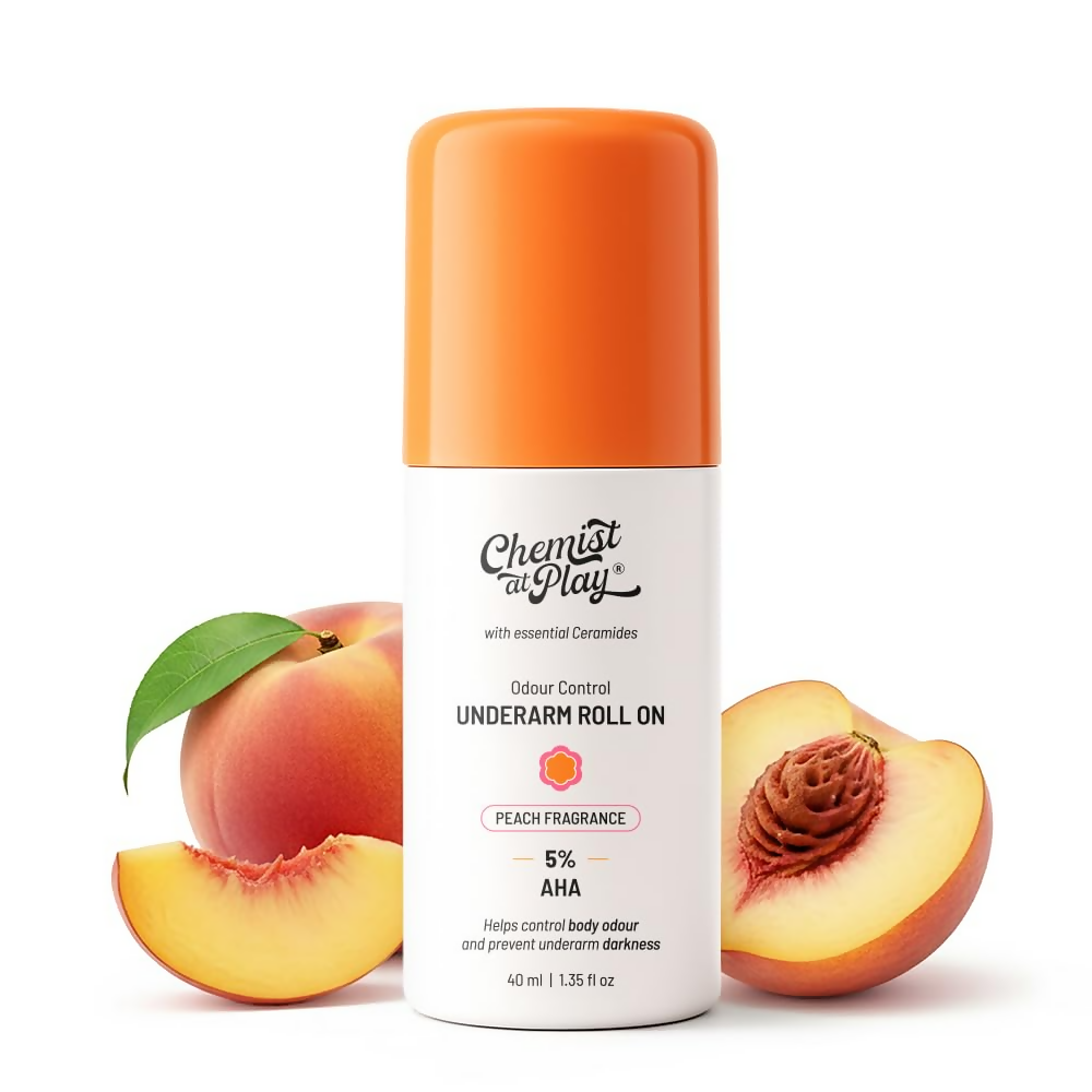 Chemist At Play UnderArm Roll-On with 5% AHA (Peach Fragrance) | Grocsy