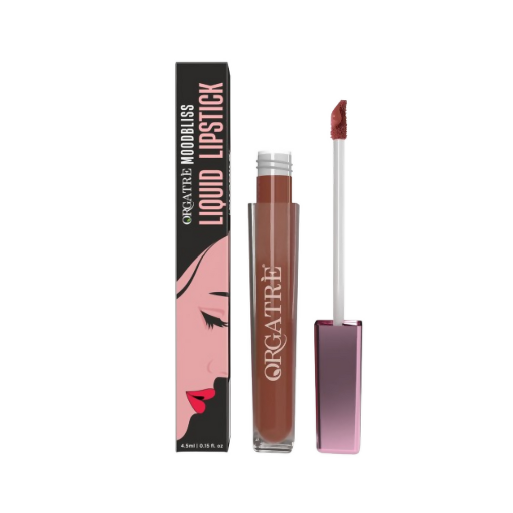 Orgatre Moodbliss Waterproof Glossy Liquid Lipstick - Raspberry Merlot | Grocsy