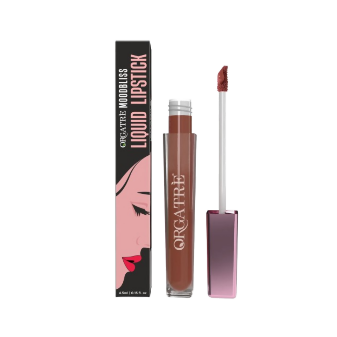 Orgatre Moodbliss Waterproof Glossy Liquid Lipstick - Raspberry Merlot | Grocsy