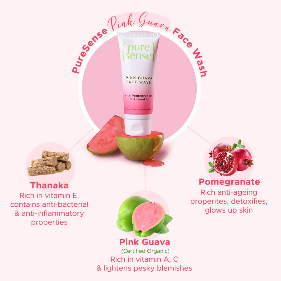 PureSense Pink Guava Face Wash | Grocsy