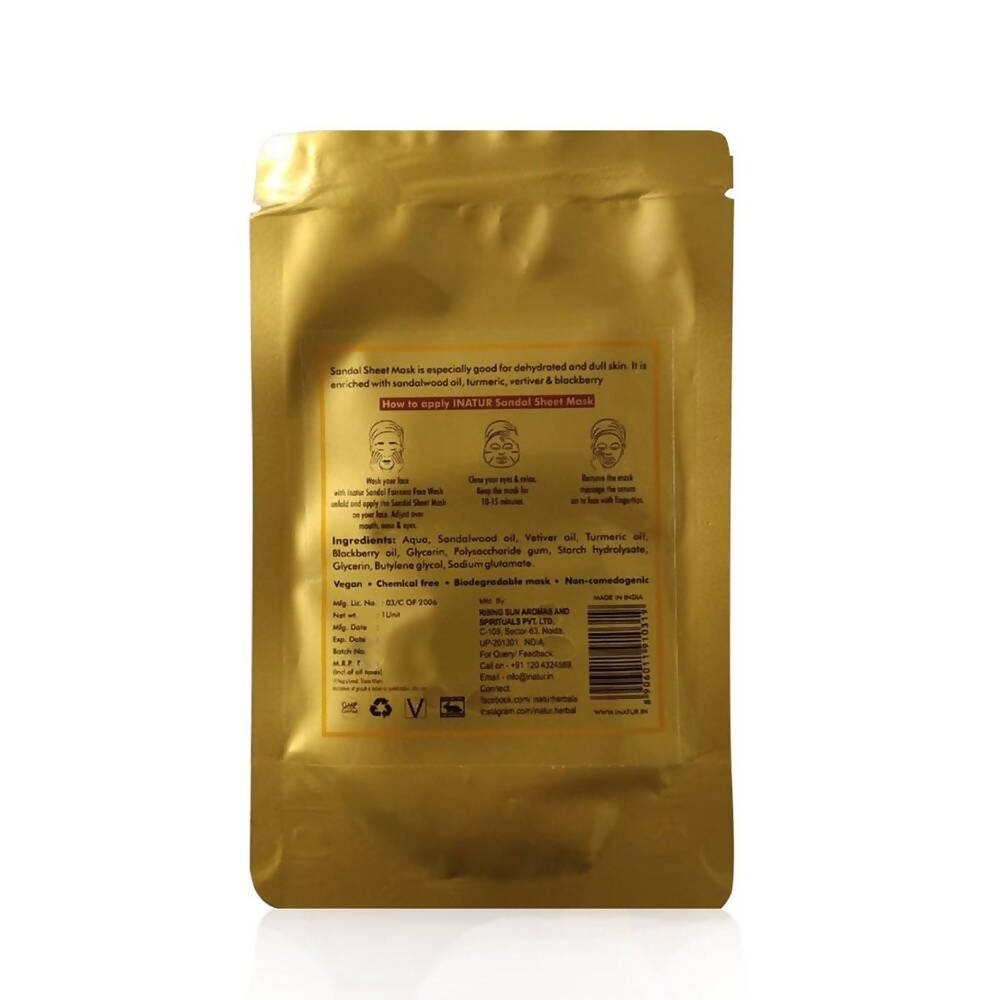 Inatur Sandal Sheet Mask | Grocsy