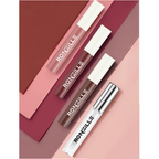 Ronzille Non Transfer Matte Liquid Lipstick Plus Lip Gloss - Nudes And Browns | Grocsy