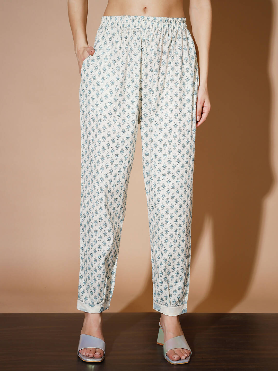 Myshka Women Multi Floral Kurta & Trousers | Grocsy