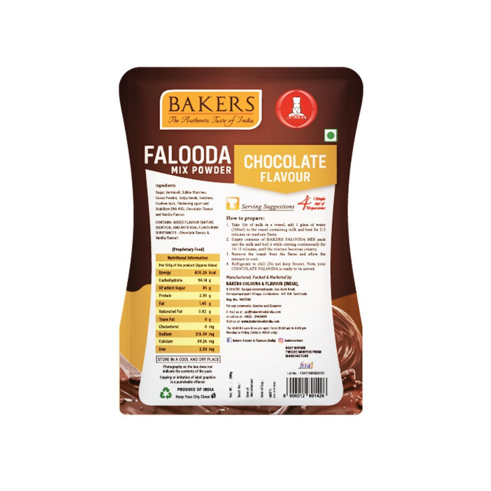 BAKERS Chocolate, Mawa Kulfi and Butter Scotch Flavour Falooda Mix Powder | Grocsy