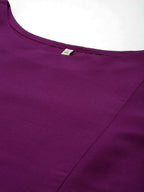 Ahalyaa Women's Traditional wear Kurta Set - Purple | Grocsy