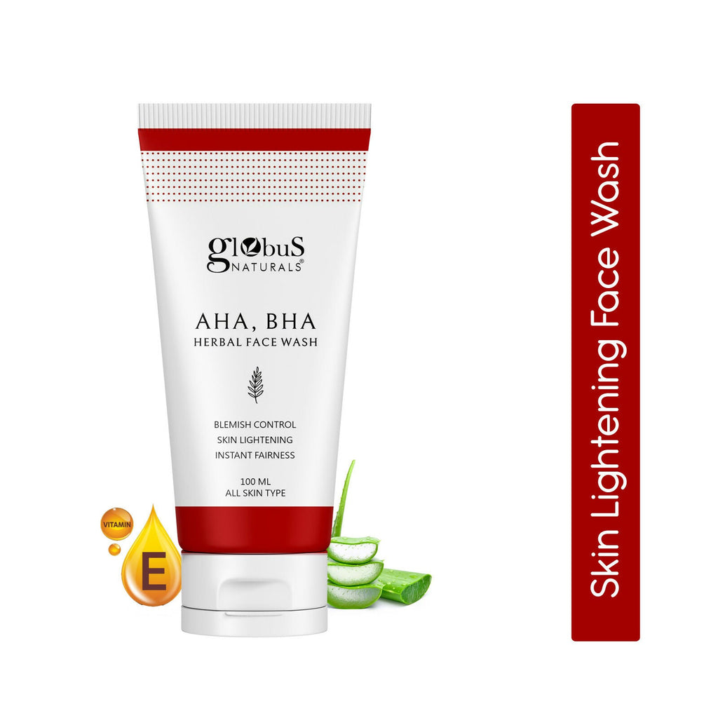 Globus Naturals AHA BHA Herbal Face Wash | Grocsy