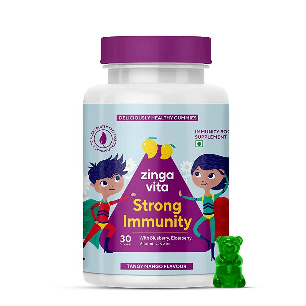 Zingavita Strong Immunity Gummies (Tangy Mango Flavor) | Grocsy