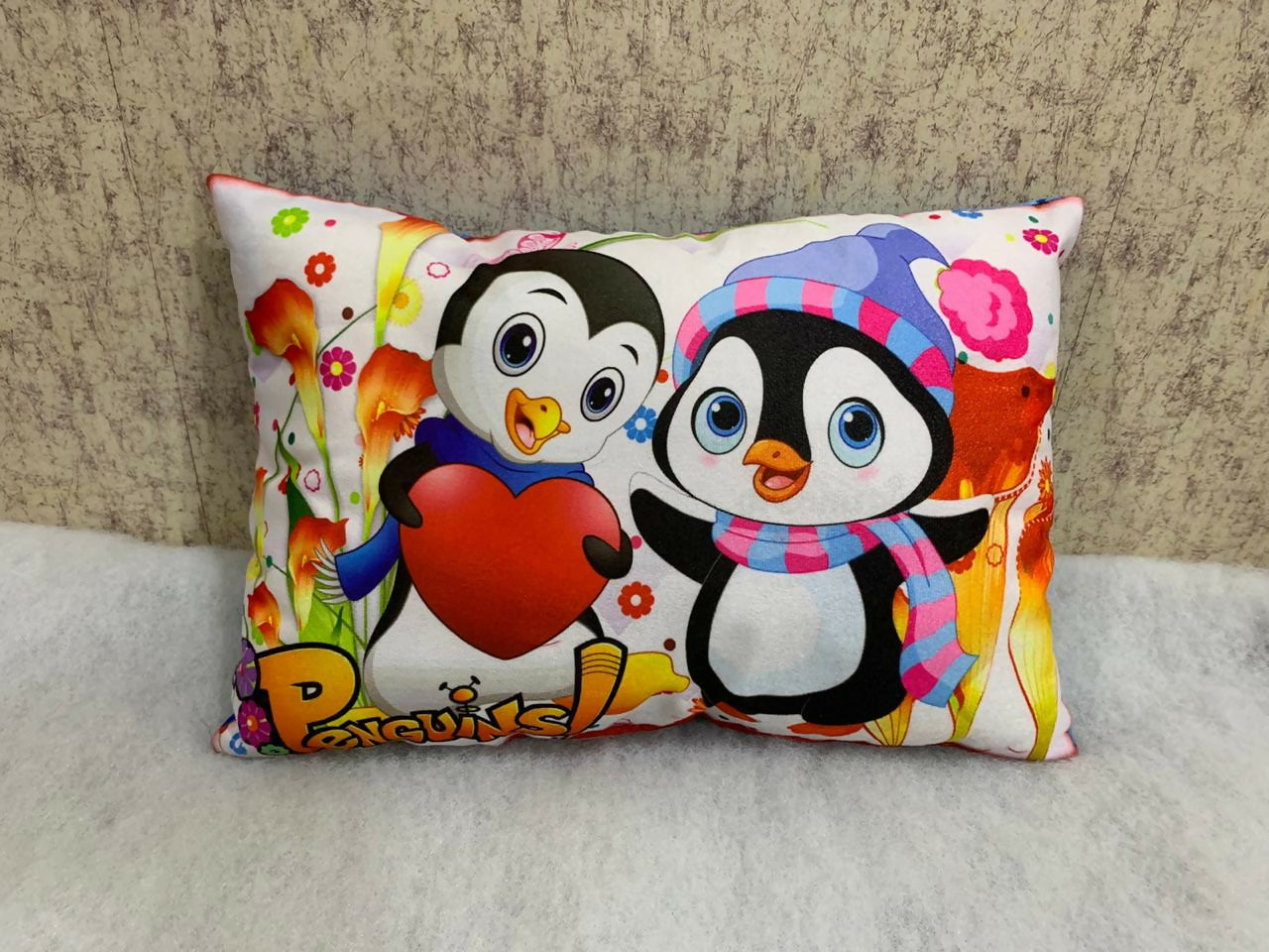 Unique Fashion Microfibre Filled Cushion For Kids - Penguin | Grocsy