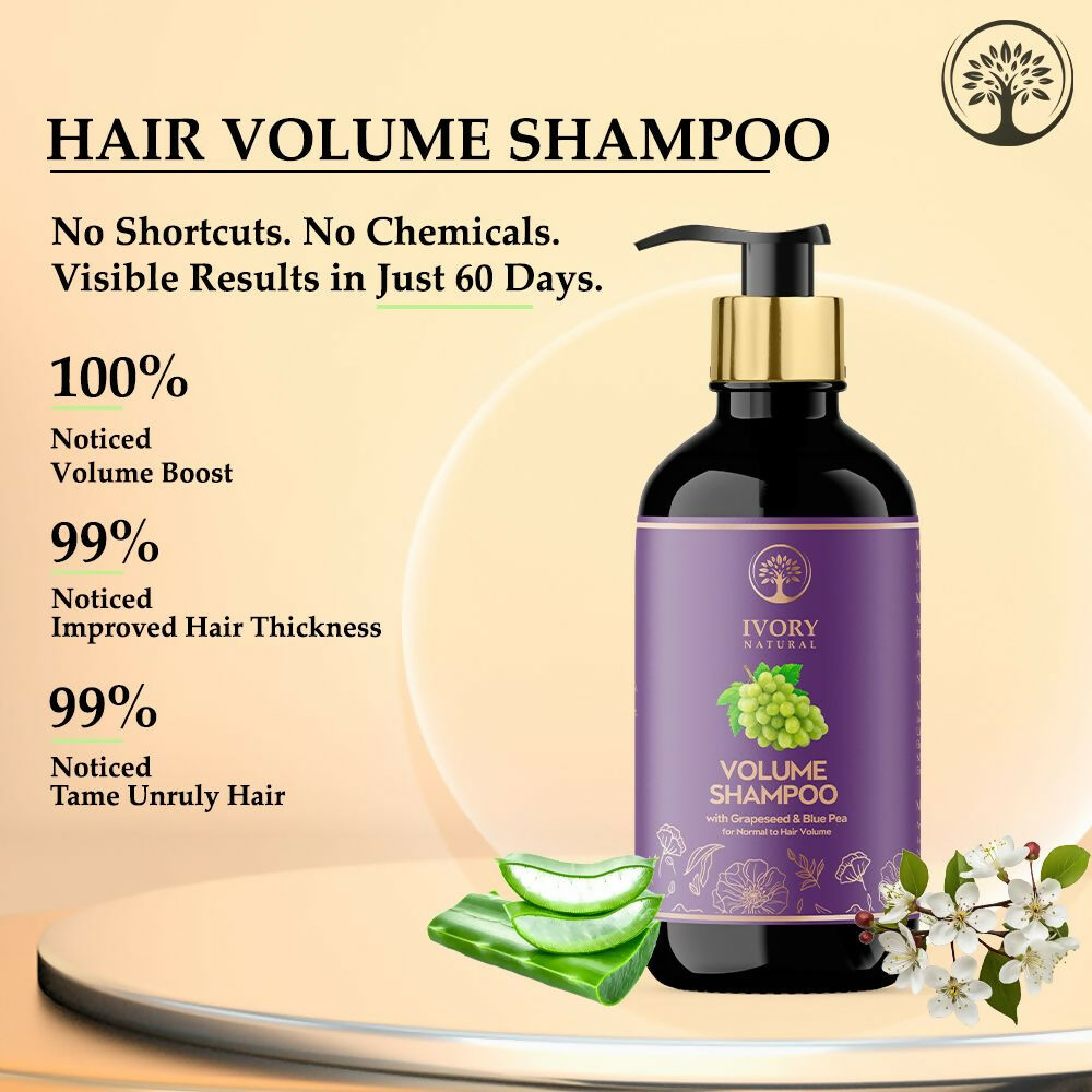 Ivory Natural Hair Volume Shampoo For Thicker And Voluminous Hair | Grocsy