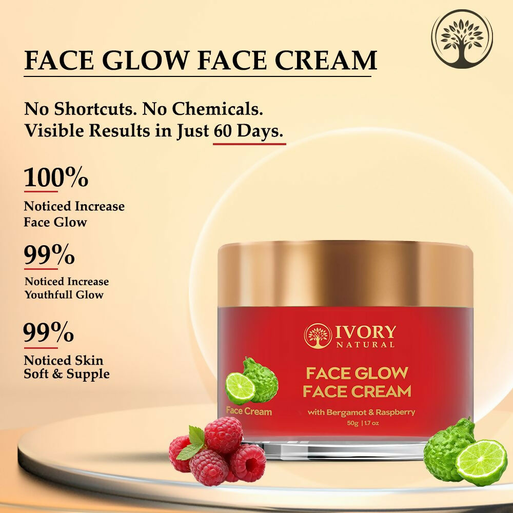 Ivory Natural Face Glow Cream For Skin Glow With Moisture And Luminosity | Grocsy