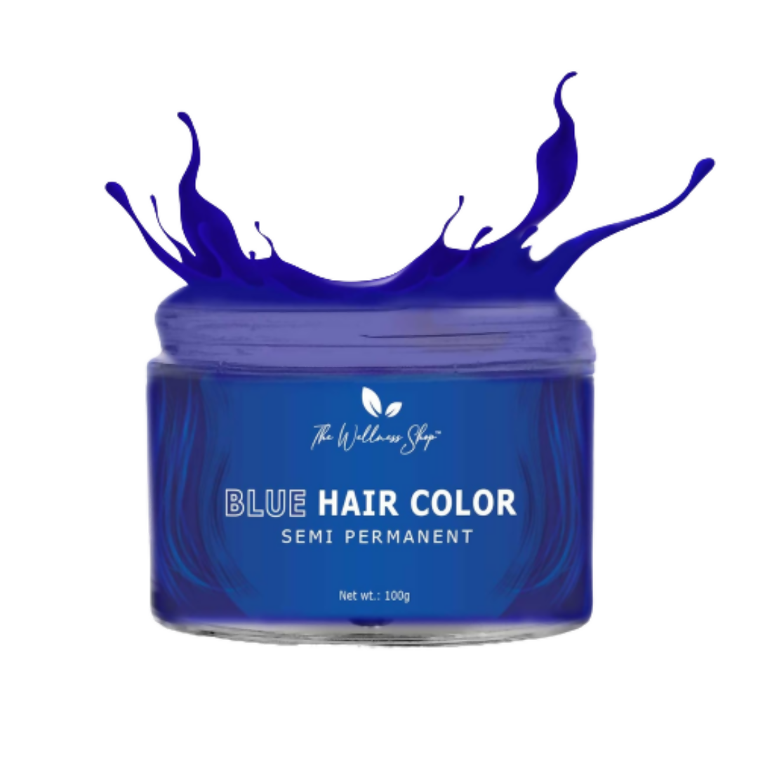 The Wellness Shop Blue Semi Permanent Hair Color | Grocsy