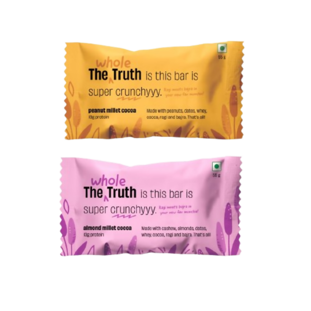 The Whole Truth Protein Bars - Assorted Millet Protein Bar | Grocsy
