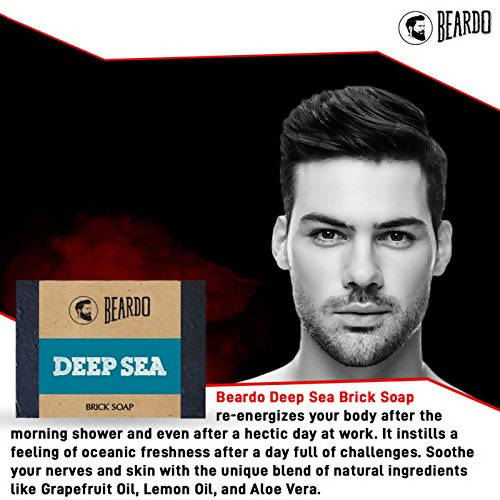 Beardo Deep Sea Brick Soap | Grocsy