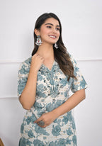 Festive Wear Ethnic Off White chanderi Stitched Suit - Anbazaar | Grocsy