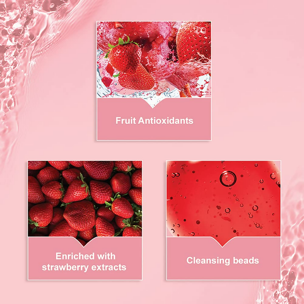 Lakme Blush & Glow Strawberry Freshness Gel Face Wash | Grocsy