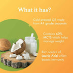 Coco Soul Cold Pressed Natural Virgin Coconut Oil | Grocsy