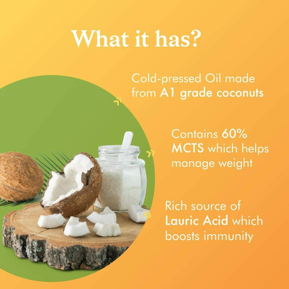 Coco Soul Cold Pressed Natural Virgin Coconut Oil | Grocsy