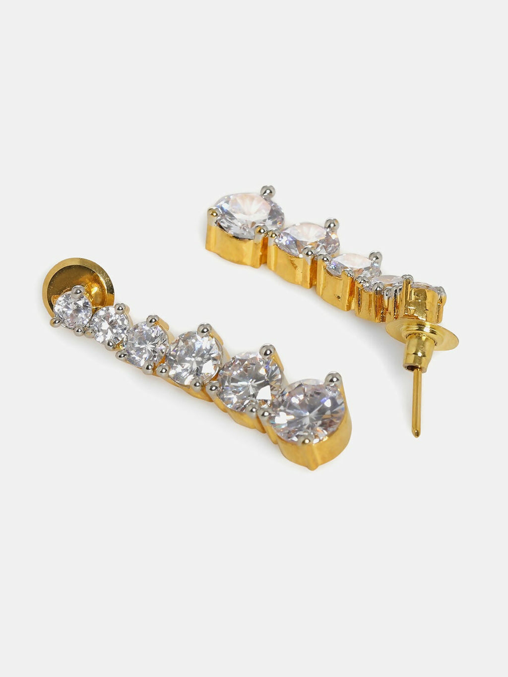 Diamond Neckpiece with Dangler Diamond Earrings- Ruby Raang | Grocsy