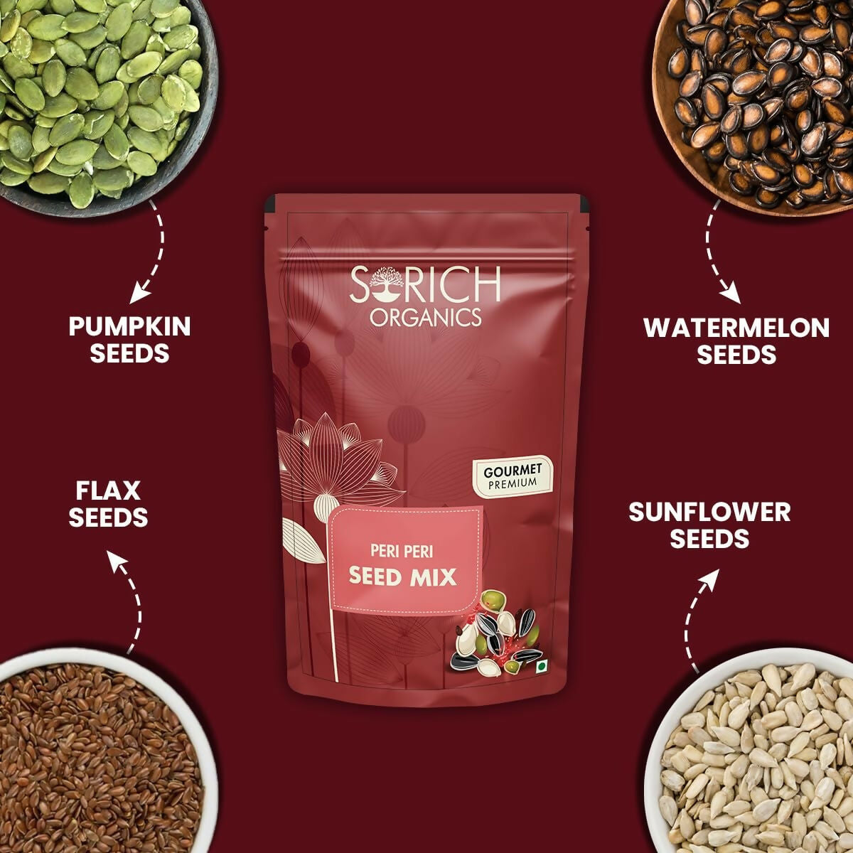 Sorich Organics Peri Peri Seed Mix | Grocsy